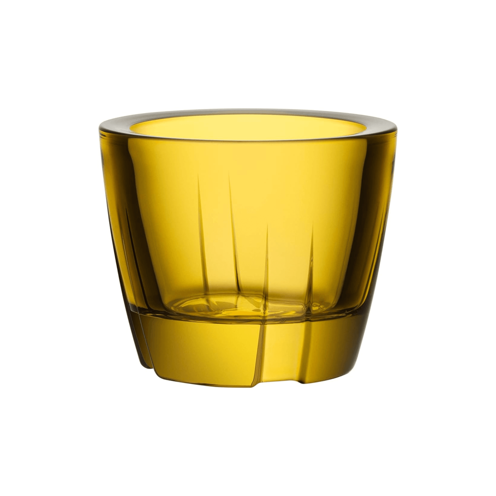 Bruk Bright Yellow Votive by Kosta Boda