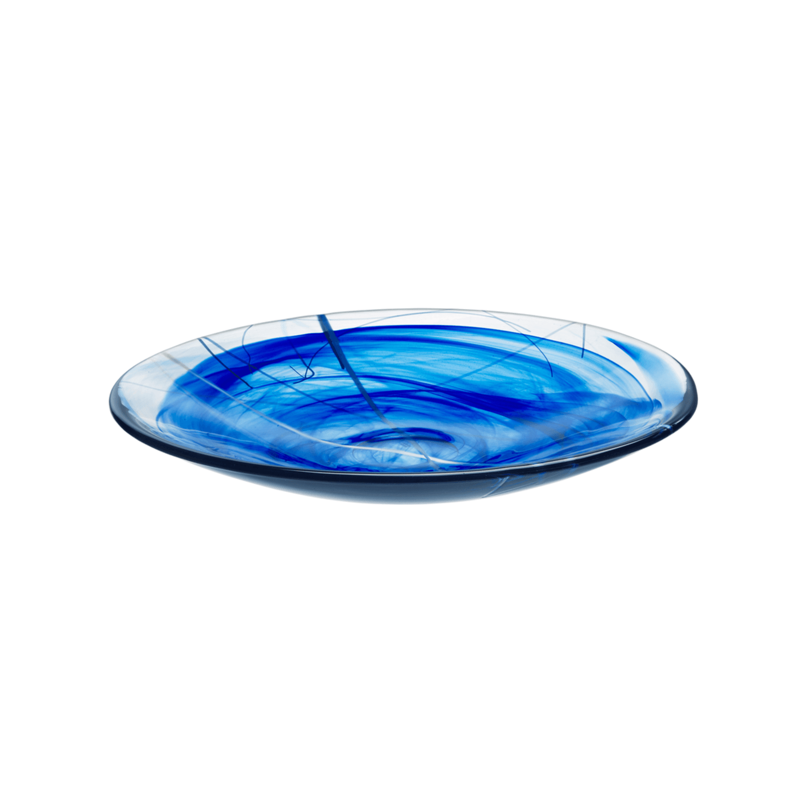 Contrast Blue Dish by Kosta Boda