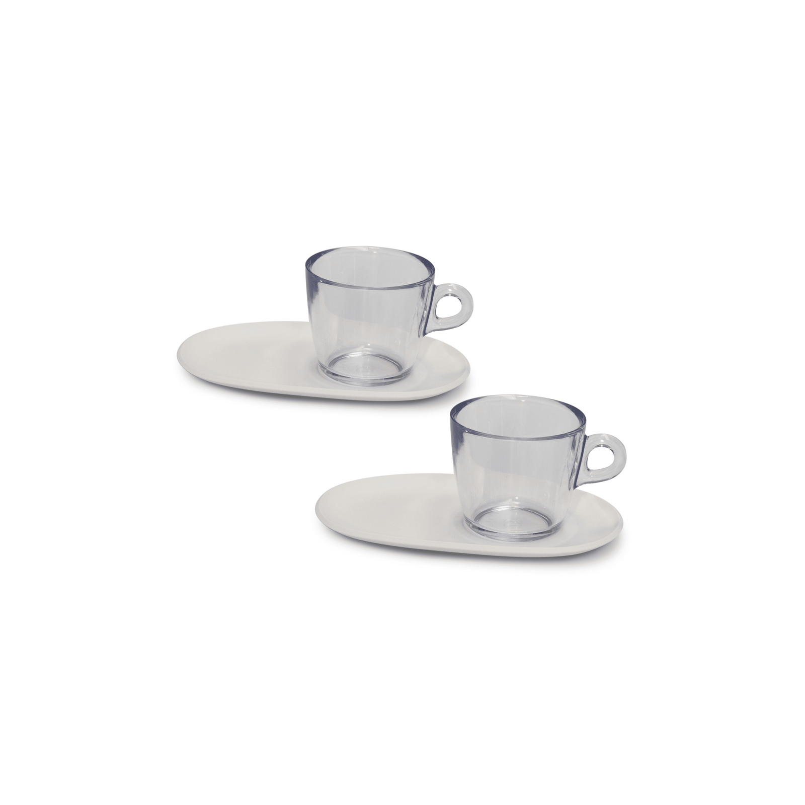 Pangea Coffee Cups Set Clear